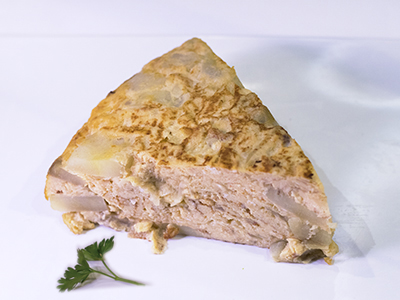 Tortilla de patata y cebolla