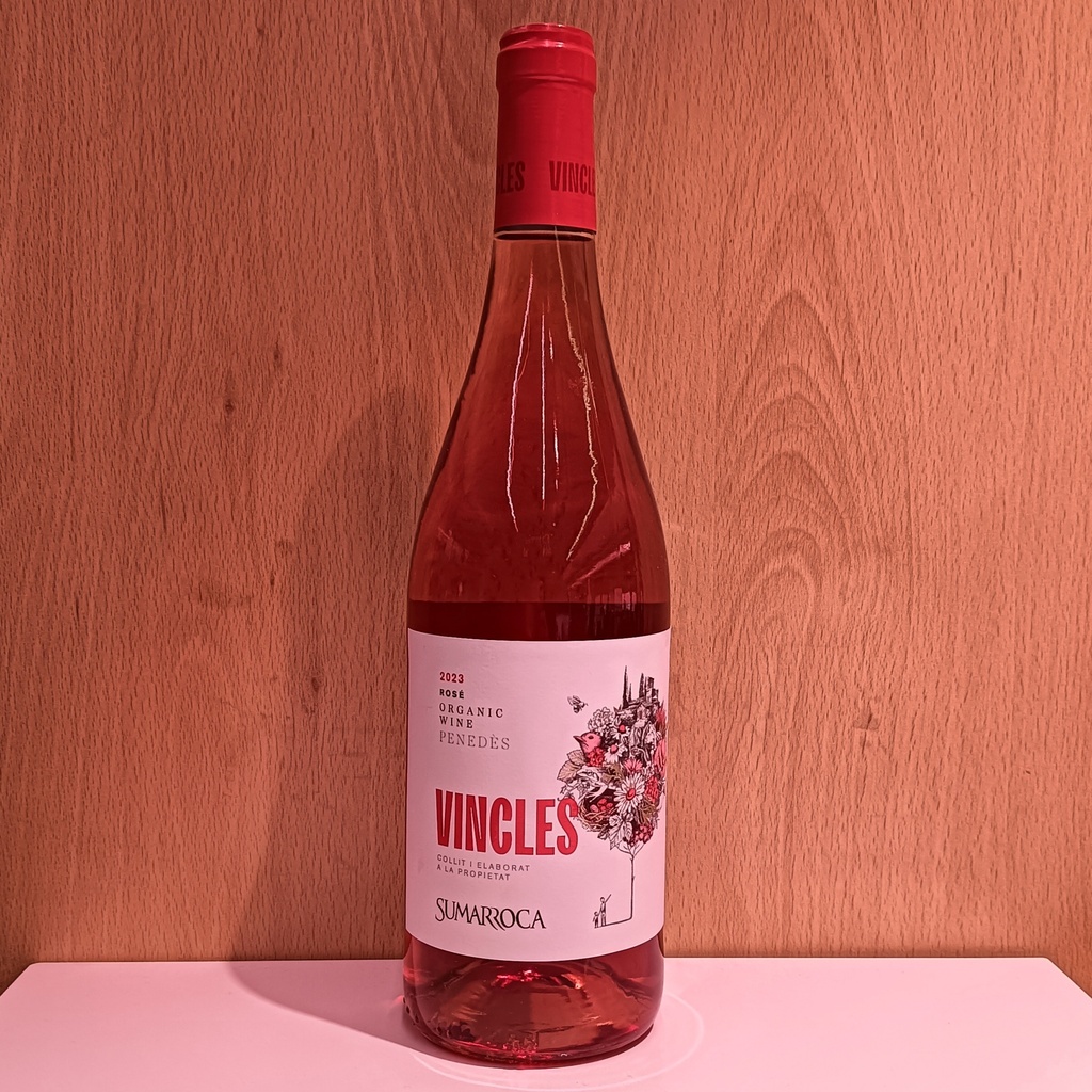 Vi Sumarroca Vincles rosat - D.O: Penedès. En boca es presenta molt referescant amb una acidesa molt equilibrada. Notes afruitades que es mantenen al llarg del gust i el post-gust.