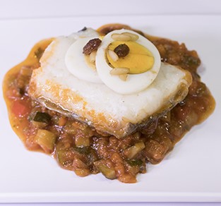 Bacalao con Sanfaina