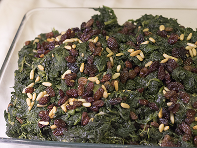 Espinacas a la  Catalana