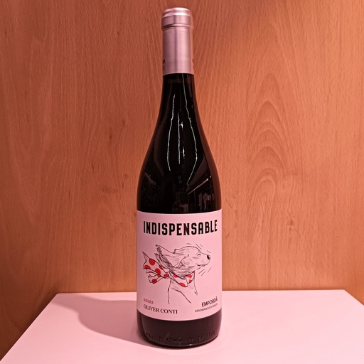 Vi Indispensable negre - D.O: Empordà. Intens, rodó, fresc, equilibrat i amb tanins presents però suaus. Amable amb un llarg pots-gust.